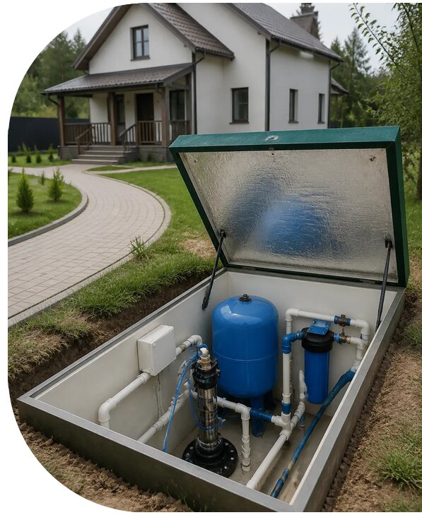 Автономное водоснабжение дома в Алапаевске от 160575 р. | АПаруса-Лпв